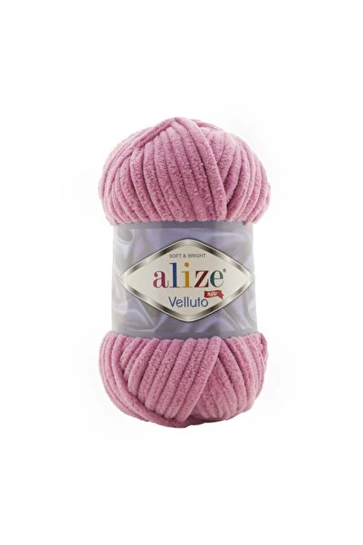 Alize Velluto Kalın Kadife El Örgü İpi Gül Yaprağı 98