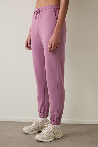 Penti Lilac Mid-Waist Tie Detailed Jogger Sweatpants