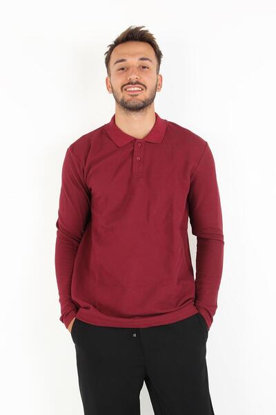 Mckanzie Φούτερ 5708 Model Polo Collar Waffle με υφή - Δύο κουμπιά
