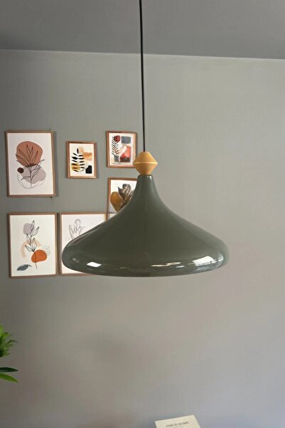 Bamyum Champion Antrasit Tekli Avize Küçük Q Başlık Sarkıt Salon Mutfak Pasta...