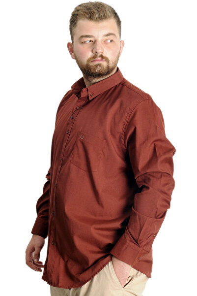 ModeXL Чоловіча кишеня великого розміру Сорочка Ukol Pocket Oxford 20366 Murdum великого розміру