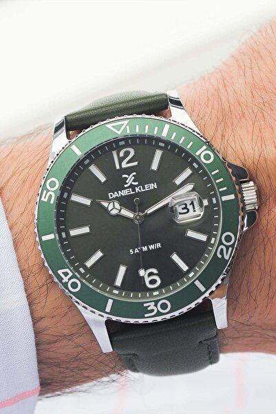 Daniel Klein Dk274745 Leather Strap Men's Wristwatch