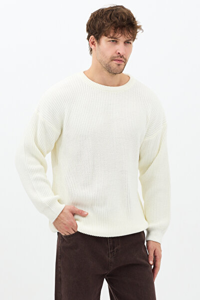 Tarz Cool Чоловічий трикотажний светр з резинкою Regular Triko