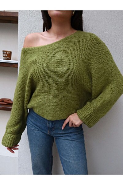ESRAHELVACI Cuffed Sleeves Crew Neck Knit Sweater