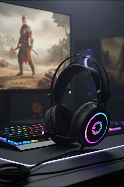 GAMEMAX HG3500 7.1 USB RGB Siyah Surround Oyuncu Kulaklık+Mikrofon
