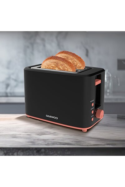Daewoo Prajitor de paine Daewoo DBT70B, 900 W, 2 felii (Negru)