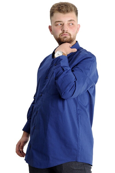 ModeXL Mode XL Large Size Men's Classic Pocket Shirt Lycra 20350 Saks