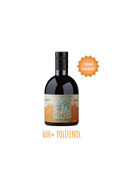 Funoli Premium Organik Yüksek Polifenol (600+) Soğuk Sıkım Natürel Sızma Zeyt...