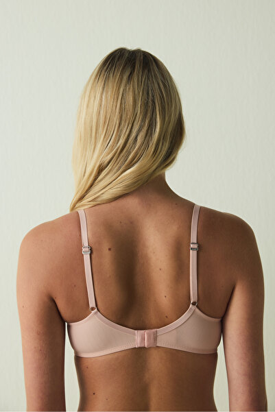 Penti Light Dusty Rose Underwire Push-Up Unpadded Removable Strap Bra