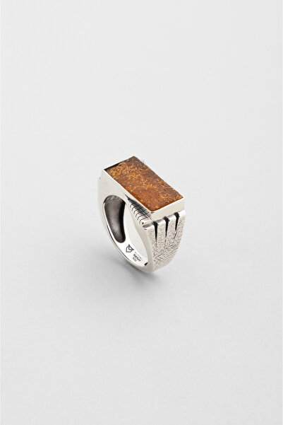 So CHIC... Gaia nın İzleri Akik Taşlı Gümüş Erkek Yüzük
