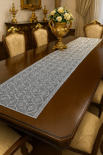 Çeyiz Bahçesi Fransız Güpür Runner 40 140