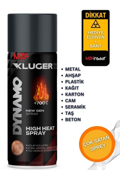 MZF 700°C Isıya Dayanıklı Sprey Boya 400 Ml