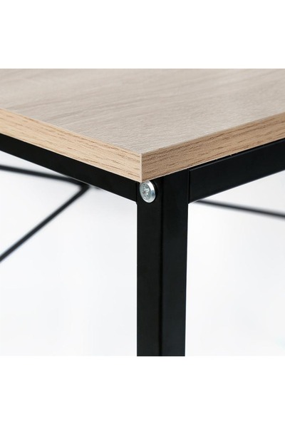 Raffine Computer Desk with Storage Shelves Study Writing Table for Home Office