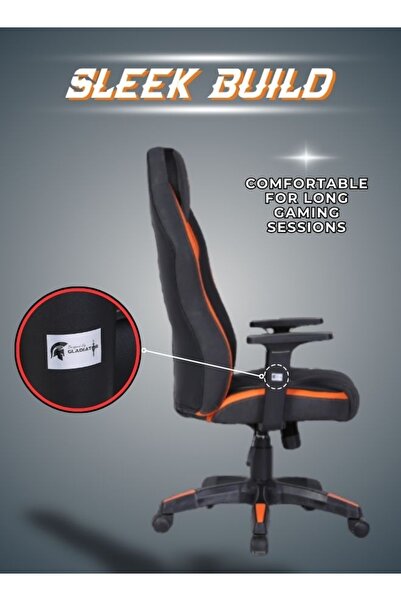 Gladiator Pro Racing Style Gaming Chair with Premium PU Leather and Ergonomic Cushion