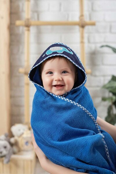 Alpar Tekstil 80x80 سنتيمتر الأزرق/الفيل 100% القطن فتاة صبي الطفل/حديثي الول...