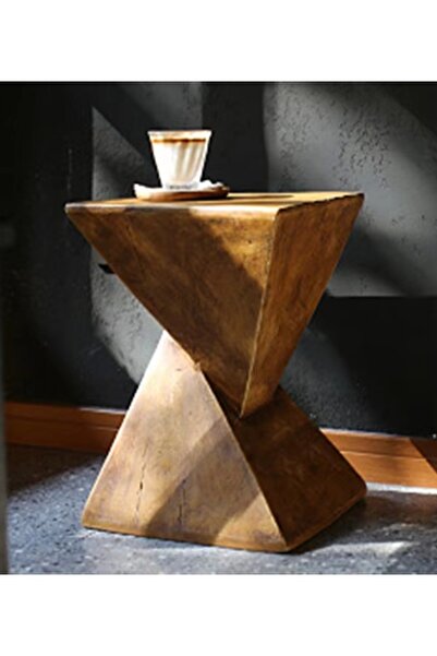 C&C Home Modern Rustic Wooden Coffee Table Side Table End Table Accent for Living Room Bedroom Patio