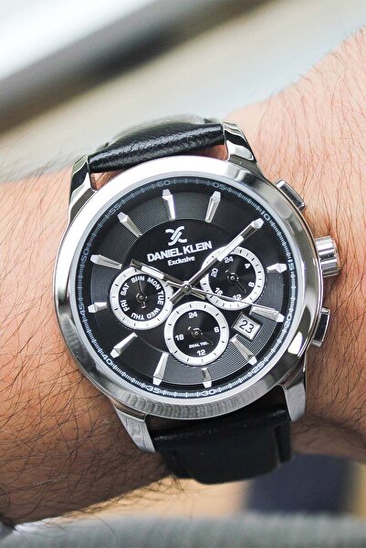 Daniel Klein Dk340136 Leather Strap Men's Wristwatch