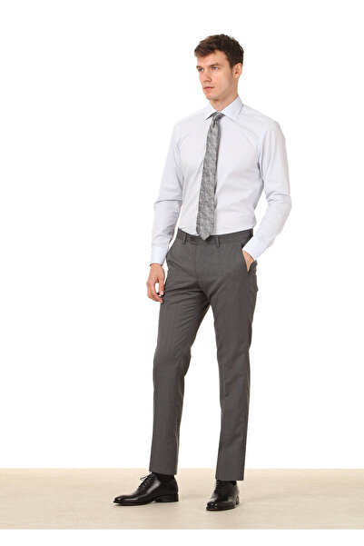 Ramsey Ανοιχτό μπλε κλασικό βαμβακερό μείγμα - Πουκάμισο με κανονική εφαρμογή