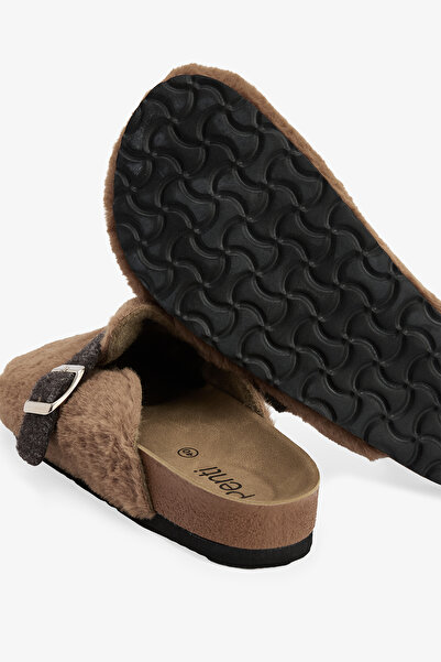 Penti Παντόφλες σπιτιού με λεπτομέρεια μπεζ ζώνης