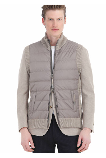 Ramsey Μπεζ Πλεκτό Γιλέκο Θεσσαλονίκης