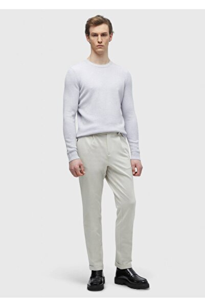 Ramsey Ліла Велосипедний комір Плоский в'язаний трикотажний светр з вовняною сумішшю