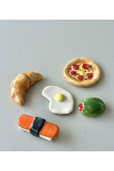 Blos Ceramic El Yapımı Seramik Buzdolabı Magneti -