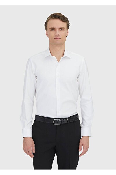 Ramsey White Regular Fit Woven Classic 100% Cotton Shirt