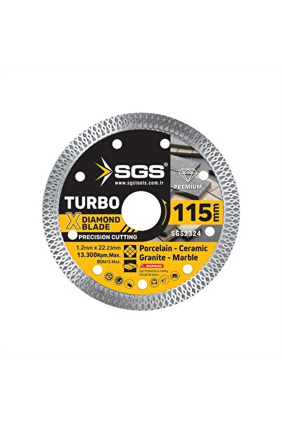SGS TURBO ELMAS HASSAS KESİCİ (115*1,2 MM)
