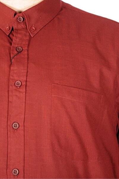 ModeXL Mode Xl Plus Size Linen Lycra Shirt with Pockets 20389