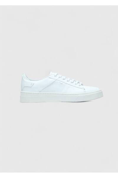 Ramsey White Leather Sneakers