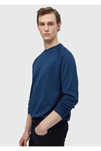 Ramsey Indigo Crew Neck Plain Sweatshirt