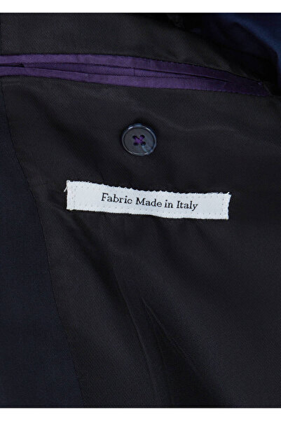 Ramsey Dark Navy Striped Zeroweight Slim Fit 100% Wool Suit