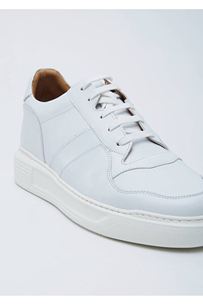 Ramsey White Leather Sneakers