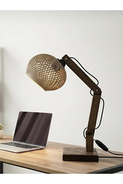 Tasarım Masa Lamba, Ahşap Masa Lamba, Ayarlanabilir Ahşap Masa Lambası