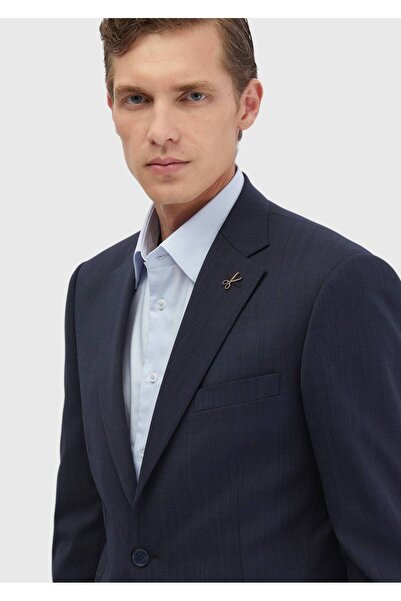 Ramsey İndigo Micro Modern Fit Wool Blend Suit