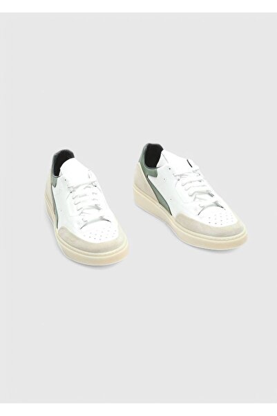 Ramsey Λευκά δερμάτινα αθλητικά παπούτσια