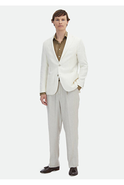 Ramsey Patterned Shirt Shoulder Slim Fit Cotton Blend Jacket