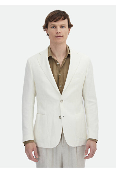 Ramsey Patterned Shirt Shoulder Slim Fit Cotton Blend Jacket