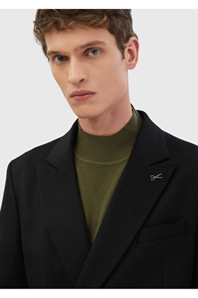 Ramsey Black Plain Comfort Fit 100% Wool Jacket