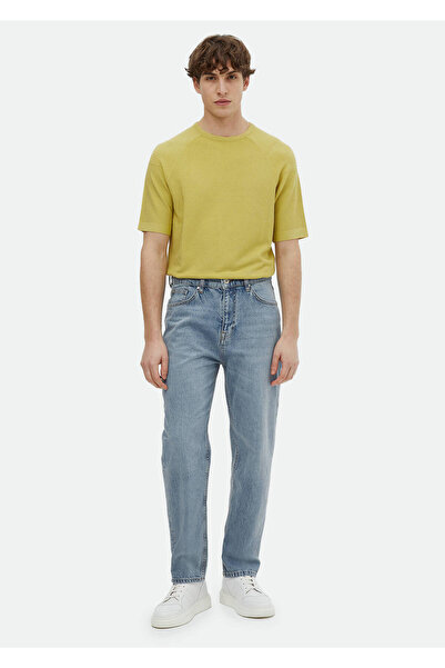 Ramsey Indigo Straight Loose Fit Τζιν Παντελόνι από βαμβακερό μείγμα