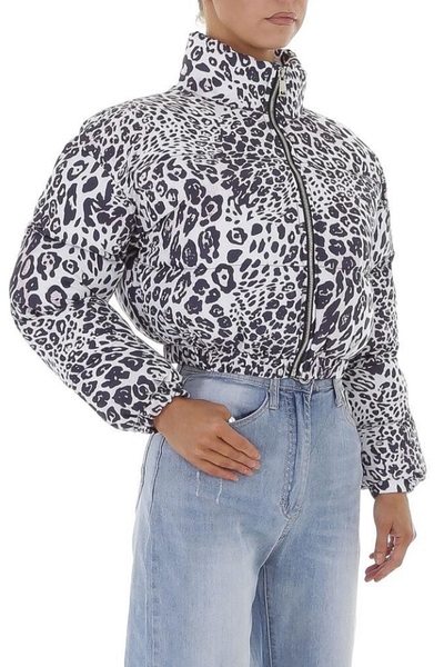Gosse Geaca Dama Scurta Animal Print Alba