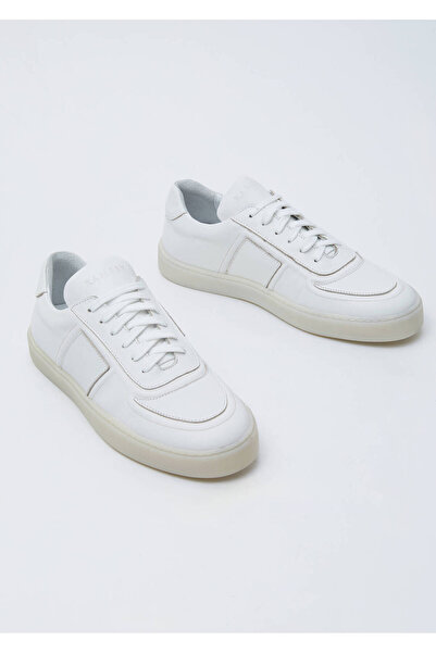 Ramsey White Leather Sneakers
