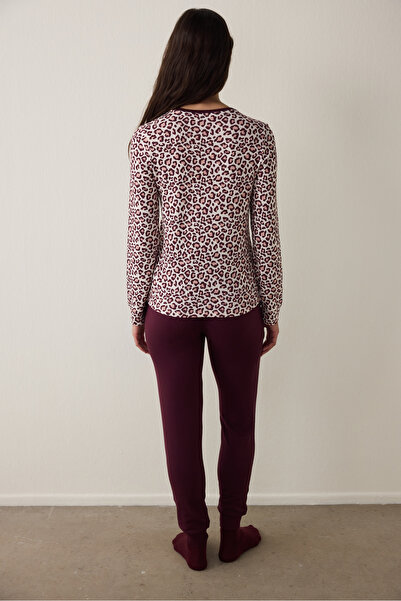 Penti Burgunderrote Pyjamahose