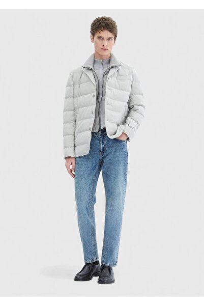 Ramsey Light Gray Regular Fit Micro Gel Fiber Sports Jacket