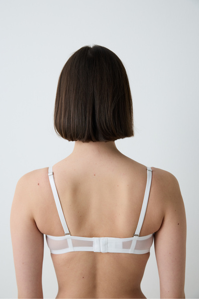 Penti Heart Sequin Lace Kırık Beyaz Sütyen