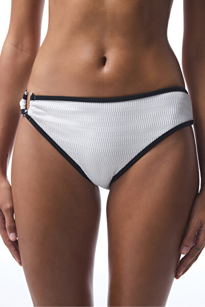 Penti White Nicole Buckle Bikini Bottom