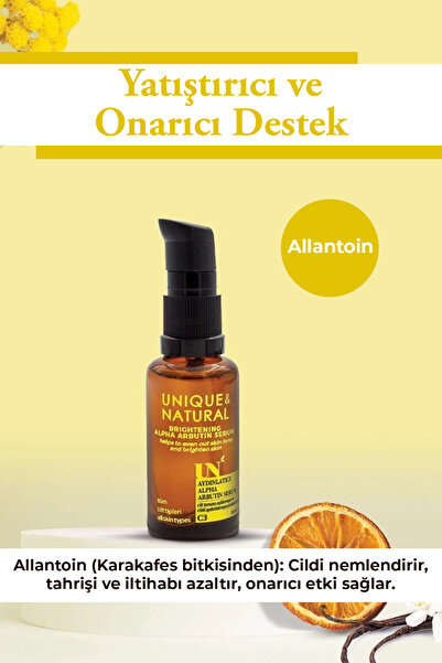 UN Unique & Natural سيروم ألفا أربوتين لتفتيح البشرة 30 مل