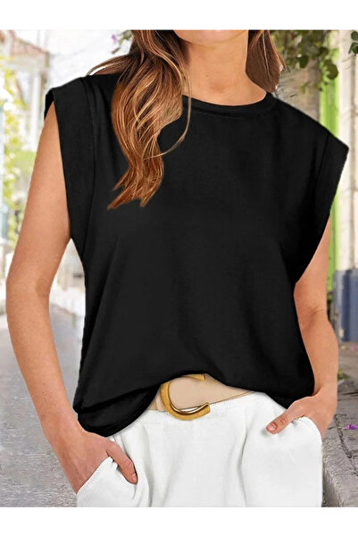 ARONA Women's Short Sleeve Crew Neck Viscose Blouse