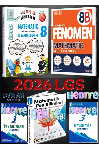 SİNAN KUZUCU YAYINLARI sinan kuzucu ilk doz matematik denemesi ve fenomen 8.s...