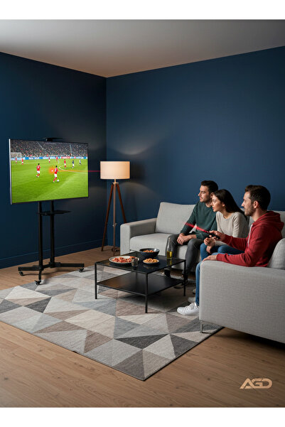 AGD Adjustable portable TV stand, for 32-75 inch screens, ideal for meetings, conferences, and exhibitions.